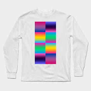 Bi+ Gradients (2x4 Stripes) Long Sleeve T-Shirt